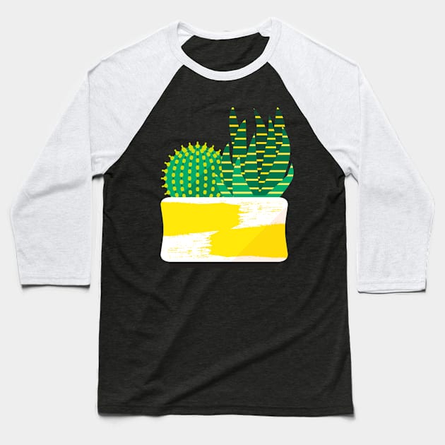 Cacti Club Baseball T-Shirt by benillustrator
